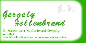 gergely hellenbrand business card
